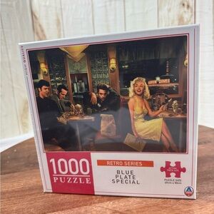 Retro Series Blue Plate Special Puzzle - 1000 Pieces